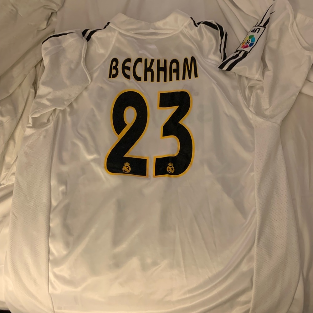 Adidas David Beckham Real Madrid short sleeve jersey